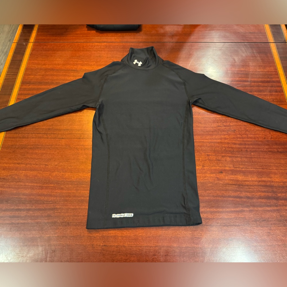 Under Armour Black Long Sleeve Top Compression Winter Shirt